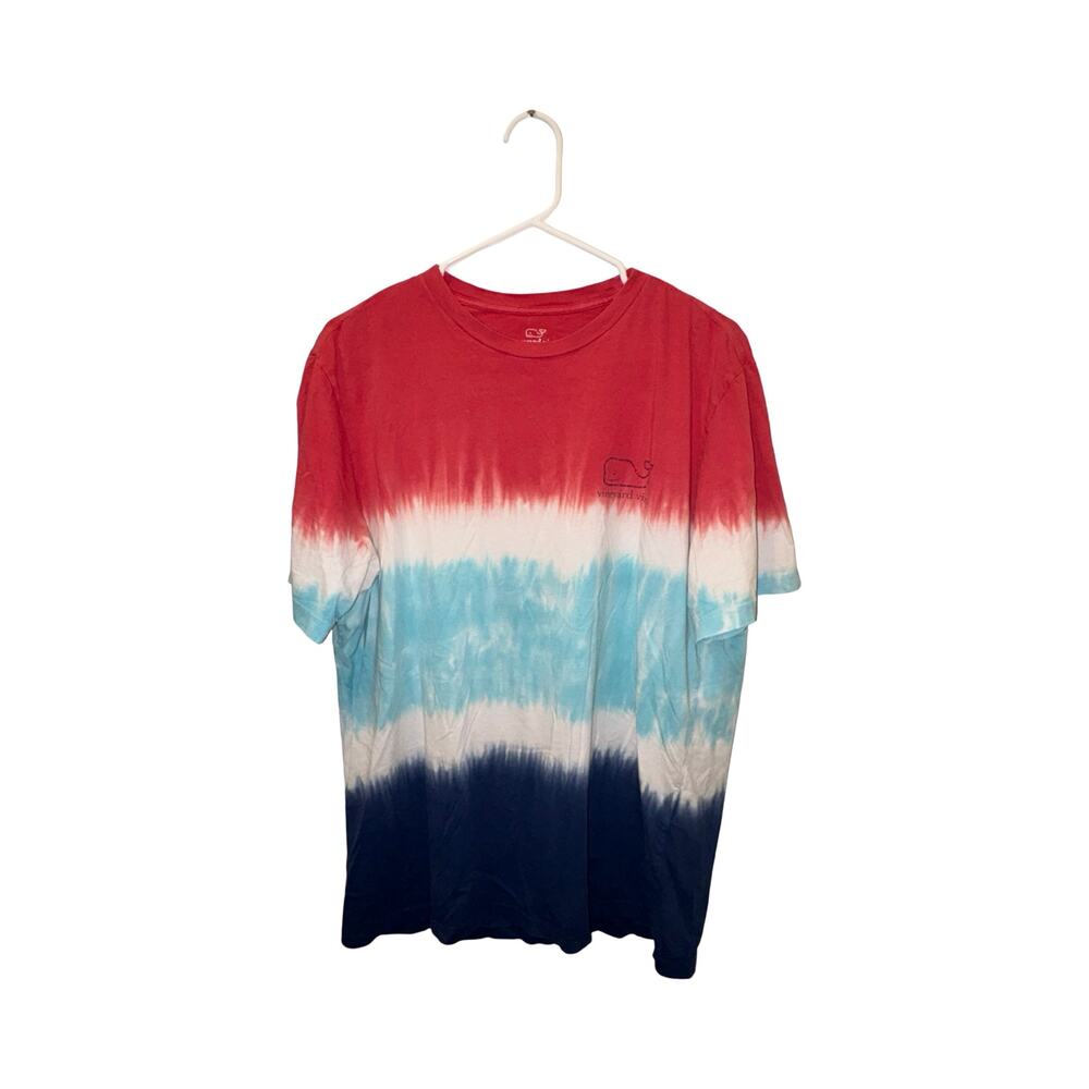 Vineyard Vines Tie-Dye Whale Pocket T-Shirt Men's M